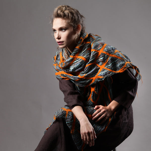 The-Orange-Blue-Nuno-Felted-Shawl-silk-marino-wool-scarf-2016-packshot-1