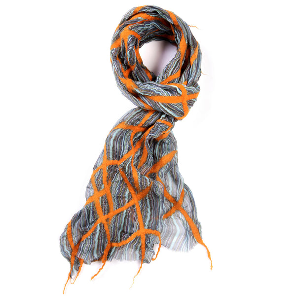 The-Orange-Blue-Nuno-Felted-Shawl-silk-marino-wool-scarf-2016-packshot-closeup