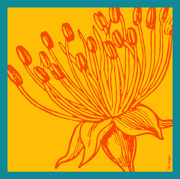The-Yellow-Flower-Handkerchief-silk-square-orange-blue-45x45-full-view